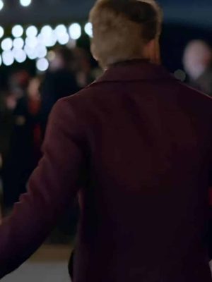 Mystic Christmas Eric Freeman Maroon Wool Coat