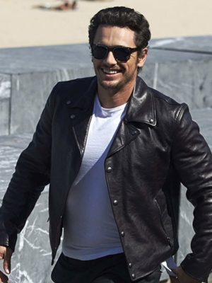 James Franco Black Leather Jacket