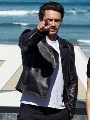 James Franco Black Leather Jacket