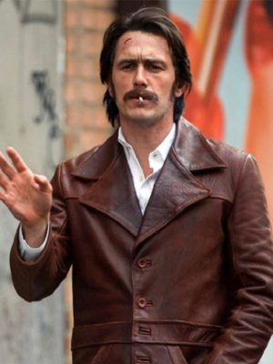 James Franco The Deuce Brown Leather Jacket