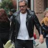 Jeff Goldblum Black Leather Biker Jacket