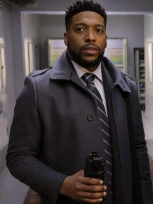 Jocko Sims New Amsterdam S04 Dr. Floyd Reynolds Grey Wool Coat