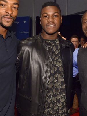 John Boyega Black Leather Jacket