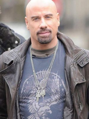 John Travolta From Paris With Love Brown Leather Jacket