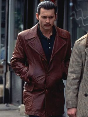 Johnny Depp Donnie Brasco Brown Blazer