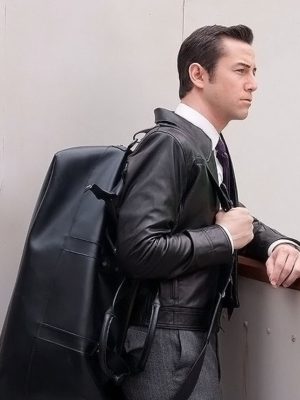 Joseph Gordon Looper Black Leather Jacket