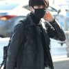 Jungkook Street Fashion Black Leather Jacket