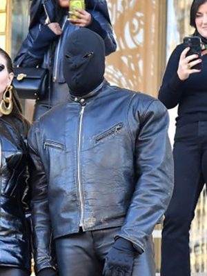 Kanye West Black Leather Jacket