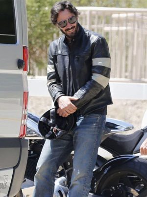 Keanu Reeves John Wick 2 Black Leather Jacket