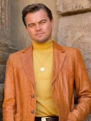 Leonardo Dicaprio Once Upon A time In Hollywood Leather Blazer