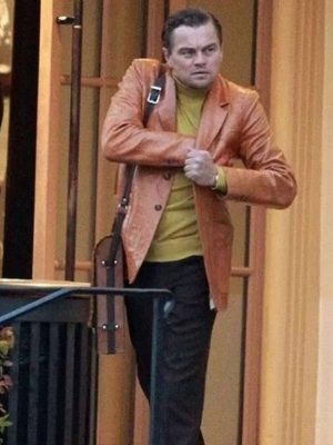 Leonardo Dicaprio Once Upon A time In Hollywood Leather Blazer