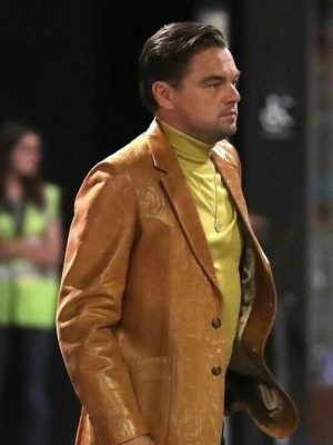 Leonardo Dicaprio Once Upon A time In Hollywood Leather Blazer
