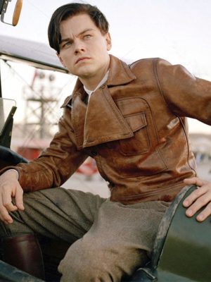 Leonardo Dicaprio The Aviator Brown Leather Jacket