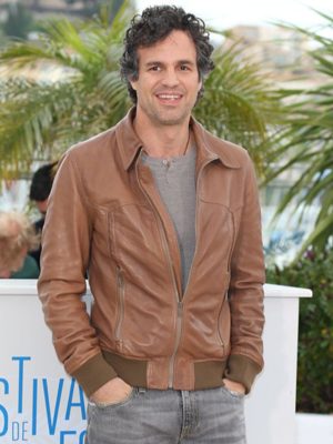 Mark Ruffalo Brown Leather Jacket