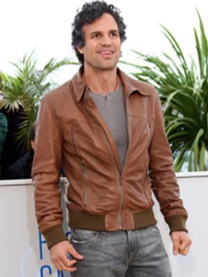 Mark Ruffalo Brown Leather Jacket