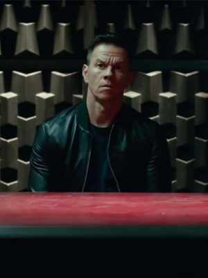 Infinite Mark Wahlberg Bomber Leather Jacket