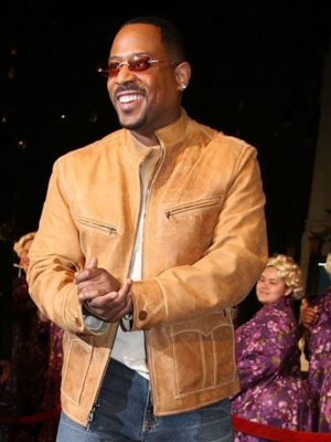 Martin Lawrence Big Momma's House 2 LA Premiere Brown Leather Jacket