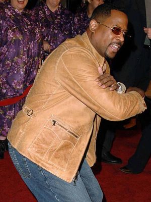 Martin Lawrence Big Momma's House 2 LA Premiere Brown Leather Jacket