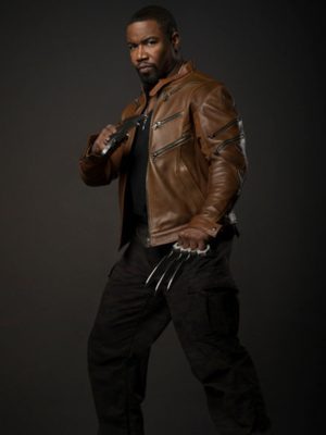 Michael Jai White Arrow Bronze Tiger Leather Jacket