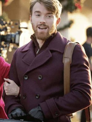 Mystic Christmas Eric Freeman Maroon Wool Coat