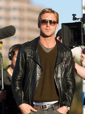 Ryan Gosling Song To Song Black Leather Jacket