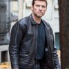Sam Worthington Kidnapping Mr Heineken Black Leather Jacket
