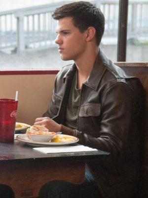 Taylor Lautner Abduction Nathan Harper Dark Brown Leather Jacket
