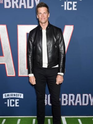 Tom Brady 80 For Brady Black Leather Jacket
