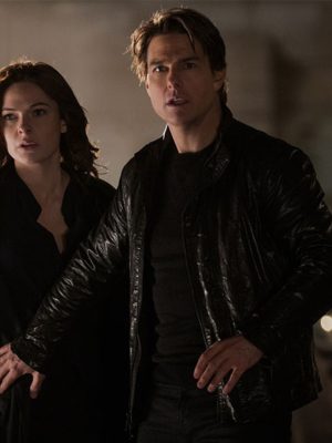 Tom Cruise Mission Impossible Rogue Nation Black Leather Jacket