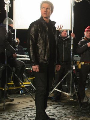 Tom Cruise Mission Impossible Rogue Nation Black Leather Jacket