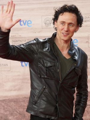 Tom Hiddleston Black Leather Jacket