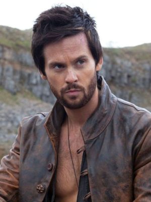 Tom Riley Da Vinci's Demons Brown Distressed Leather Jacket