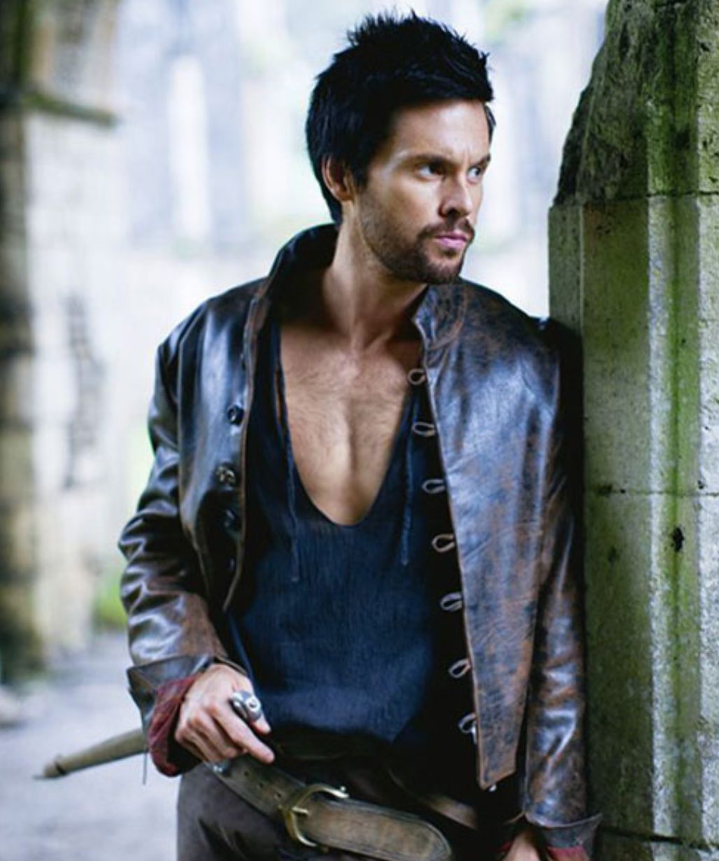 Tom Riley Da Vinci's Demons Brown Distressed Leather Jacket