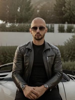 Top G Andrew Tate Black Leather Jacket