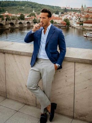 Tristan Tate Top G Blue Blazer Outfit