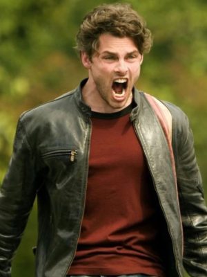 X - Men Cyclops Scott Black Leather Jacket