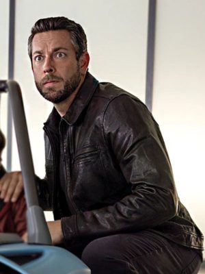 Zachary Levi Spy Kids Armageddon Leather Jacket