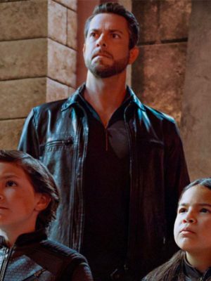 Zachary Levi Spy Kids Armageddon Leather Jacket