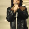Jim Morrison The Doors Black Vintage Leather Jacket Coat