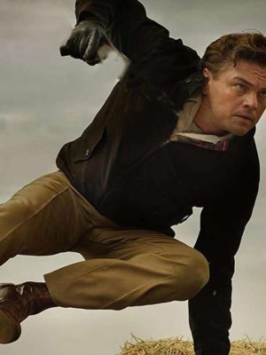 Once Upon A Time In Hollywood Leonardo Dicaprio Black Jacket