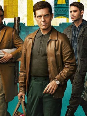 Pedro Alonso Berlin 2023 Brown Leather Jacket