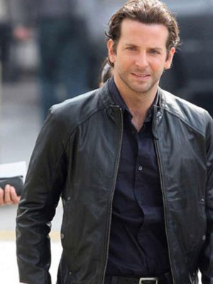 Bradley Cooper Limitless Black Leather Jacket