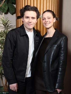 Brooklyn Beckham Miu Miu Show Black Cotton Jacket