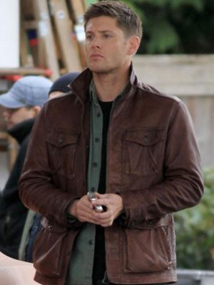 Dean Winchester Supernatural Season 7 Dean Winchester Brown Leather Jacket