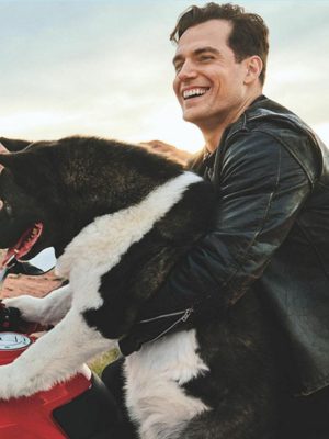 Henry Cavill Black Biker Leather Jacket