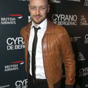 James McAvoy Brown Leather Jacket