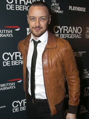 James McAvoy Brown Leather Jacket
