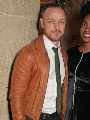 James McAvoy Brown Leather Jacket