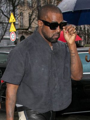 Kanye West Grey Suede Leather Shirt