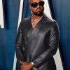 Kanye West Kimono Wrap Leather Blazer